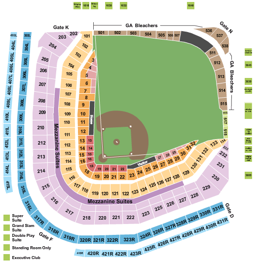 Cubs Seating Chart